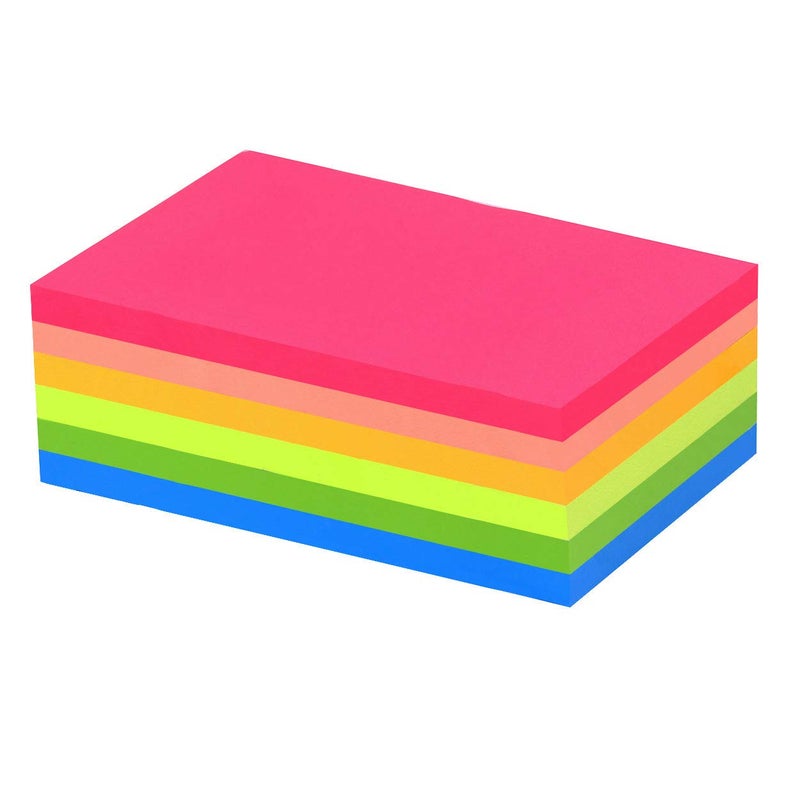 Vanpad Sticky Notes 3x5 in Bright Stickies Colorful Super Sticking Power Memo Pads Strong Adhesive 6 Pads/Pack 75 Sheets/pad - Image 5